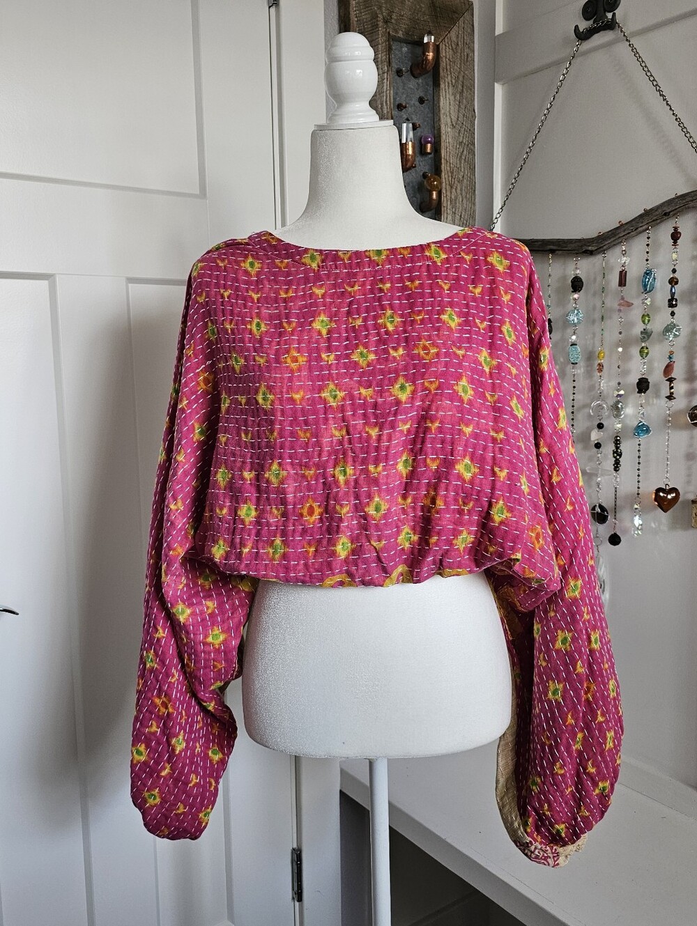 Kantha Bae Duality Cotton Kantha Reversible Crop Top KB09
